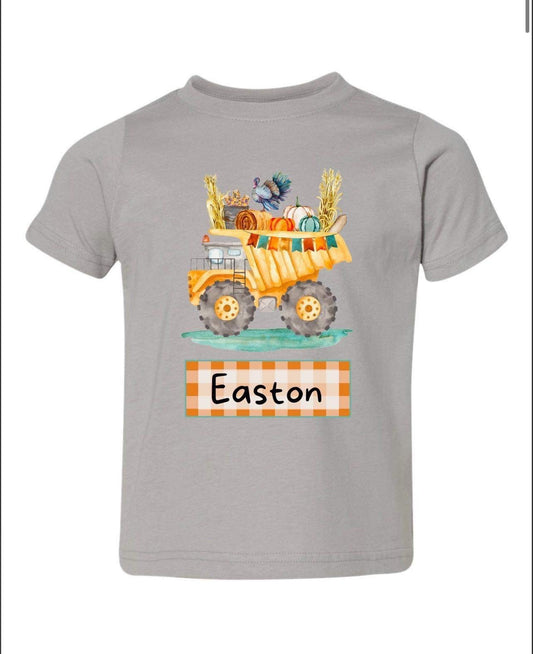 Thanksgiving Truck Boys Short Sleeve Tee (Copy)