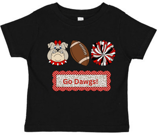 Go Dawgs Girls Short Sleeve Tee