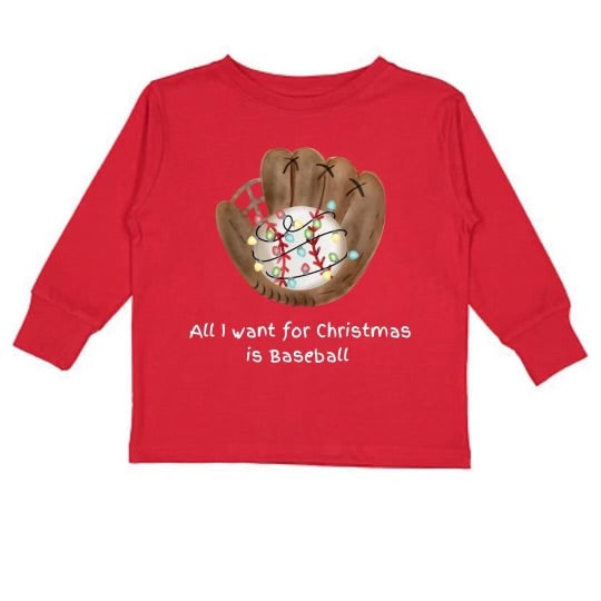 All I Want for Christmas is Baseball Tee