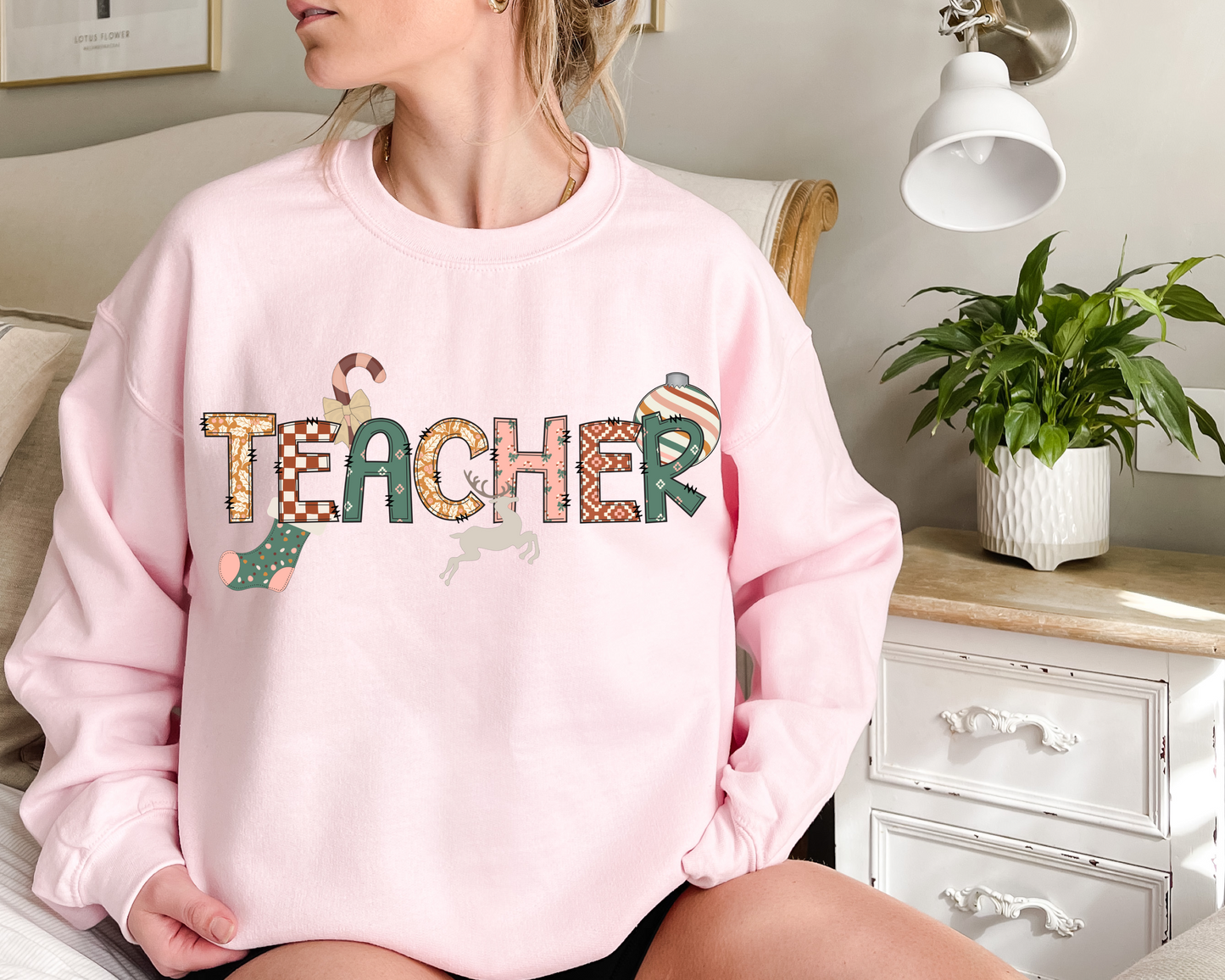 Adult Christmas Font Sweatshirt