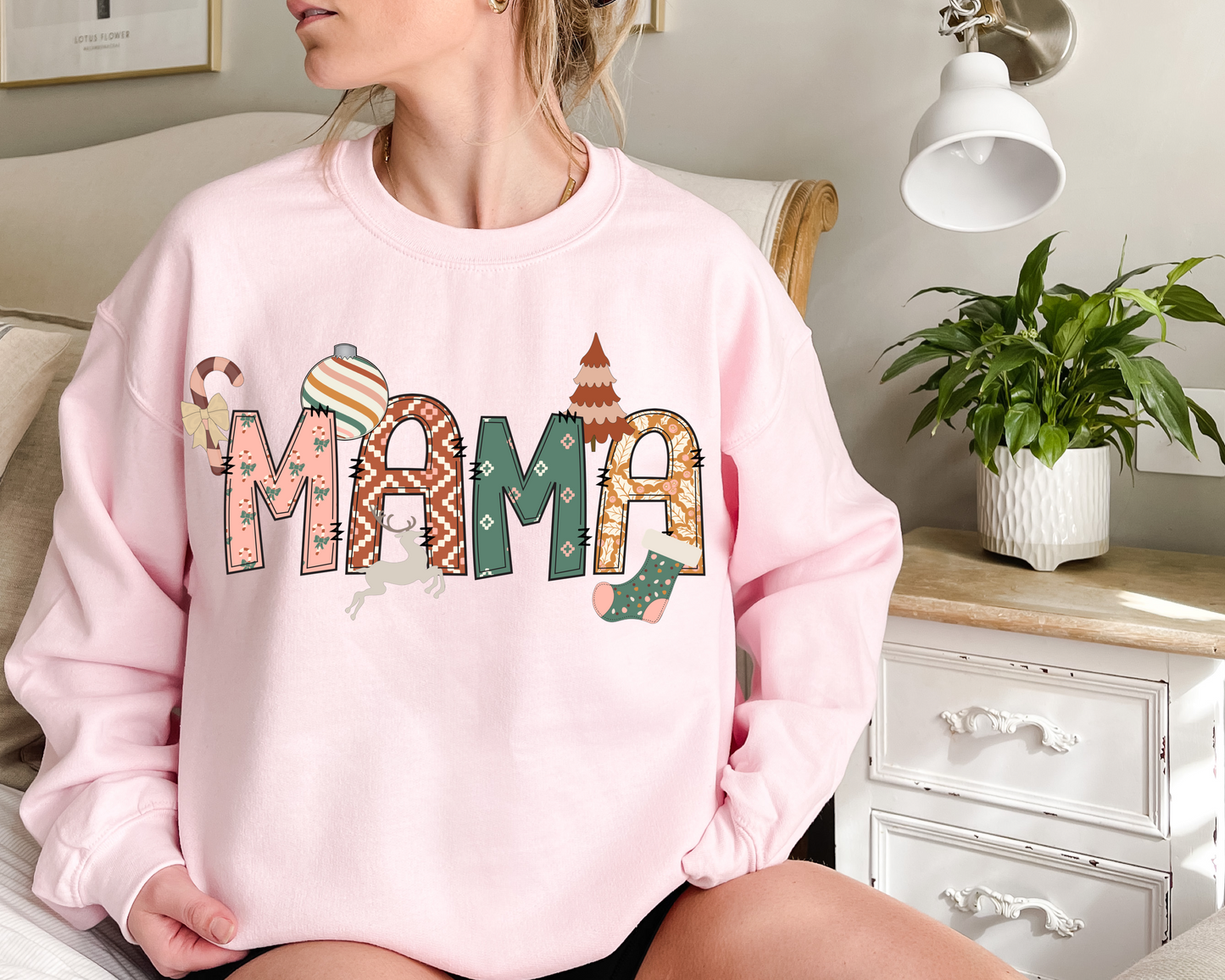 Adult Christmas Font Sweatshirt