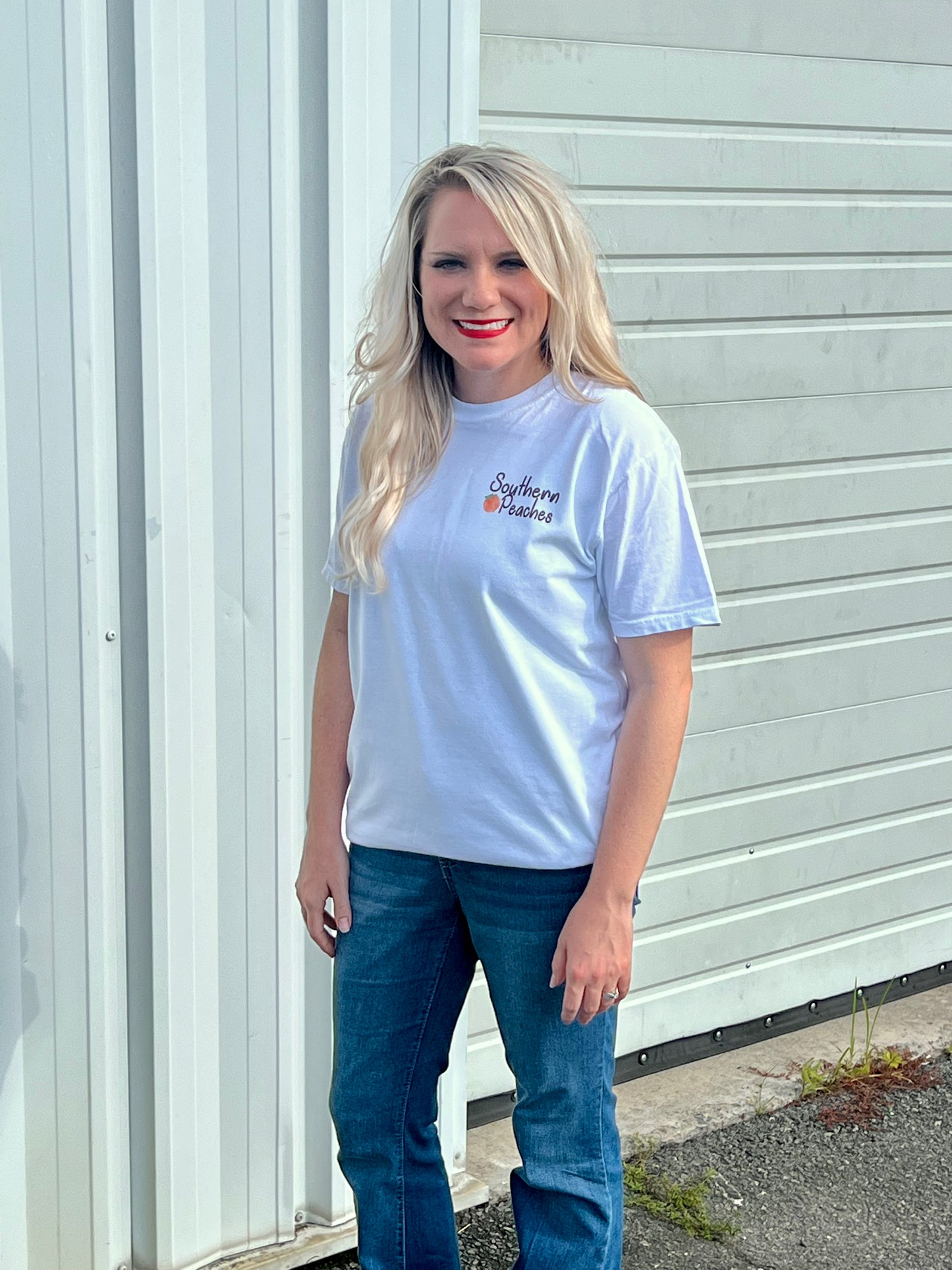 Sweet as a Peach in Comfort Color Tee