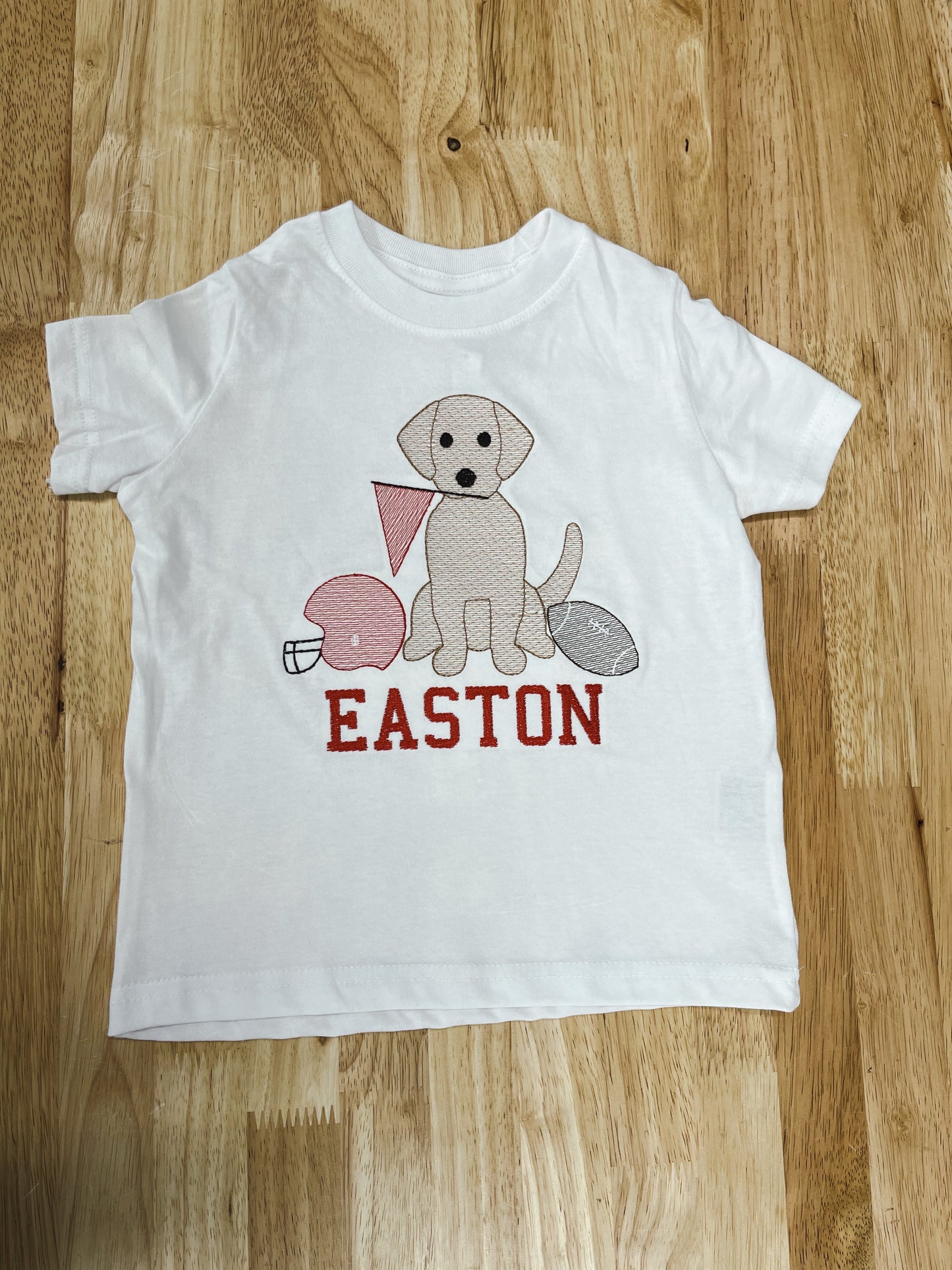 Georgia Dog Embroidered Short Sleeve Tee