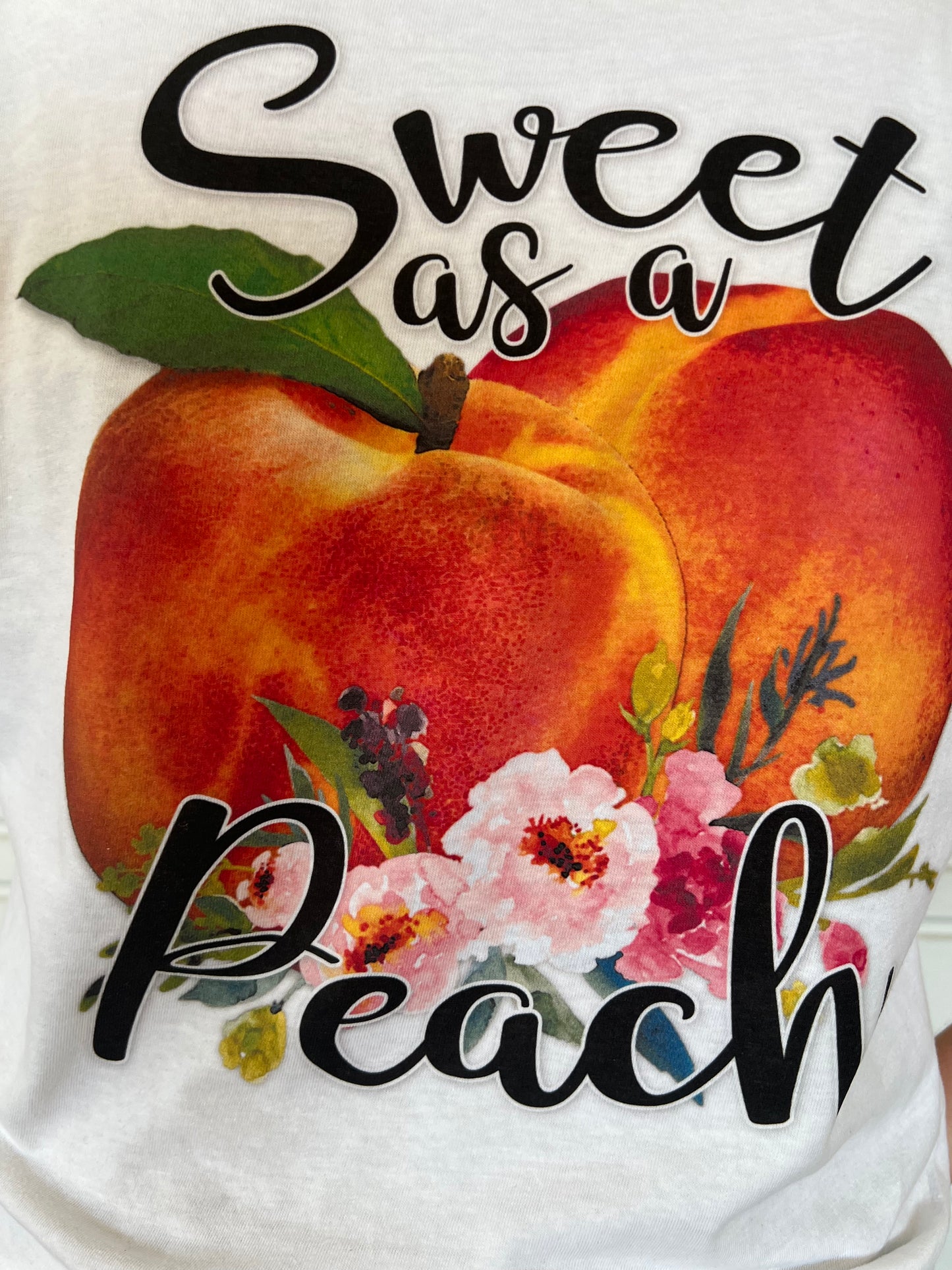 Sweet as a Peach in Comfort Color Tee